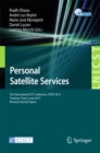 Image for Personal Satellite Services: 5th International ICST Conference, PSATS 2013, Toulouse, France, June 27-28, 2013, Revised Selected Papers : 123