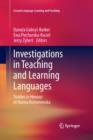Image for Investigations in Teaching and Learning Languages : Studies in Honour of Hanna Komorowska
