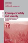 Image for Cyberspace Safety and Security : 5th International Symposium, CSS 2013, Zhangjiajie, China, November 13-15, 2013, Proceedings