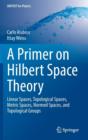 Image for A Primer on Hilbert Space Theory : Linear Spaces, Topological Spaces, Metric Spaces, Normed Spaces, and Topological Groups