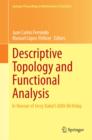 Image for Descriptive Topology and Functional Analysis
