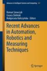 Image for Recent Advances in Automation, Robotics and Measuring Techniques