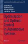 Image for Optimization and Optimal Control in Automotive Systems