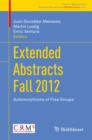 Image for Extended Abstracts Fall 2012: Automorphisms of Free Groups : 1