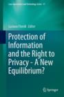Image for Protection of Information and the Right to Privacy - A New Equilibrium?