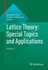Image for Lattice Theory: Special Topics and Applications