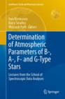 Image for Determination of Atmospheric Parameters of B-, A-, F- and G-Type Stars
