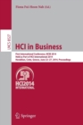 Image for HCI in Business : First International Conference, HCIB 2014, Held as Part of HCI International 2014, Heraklion, Crete, Greece, June 22-27, 2014, Proceedings