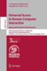 Image for Universal Access in Human-Computer Interaction: Aging and Assistive Environments : 8th International Conference, UAHCI 2014, Held as Part of HCI International 2014, Heraklion, Crete, Greece, June 22-2