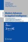 Image for Modern Advances in Applied Intelligence : 27th International Conference on Industrial Engineering and Other Applications of Applied Intelligent Systems, IEA/AIE 2014, Kaohsiung, Taiwan, June 3-6, 2014