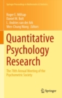 Image for Quantitative Psychology Research: The 78th Annual Meeting of the Psychometric Society : 89