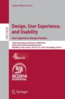 Image for Design, User Experience, and Usability: User Experience Design Practice