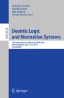 Image for Deontic Logic and Normative Systems: 12th International Conference, DEON 2014, Ghent, Belgium, July 12-15, 2014. Proceedings : 8554
