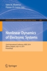 Image for Nonlinear Dynamics of Electronic Systems : 22nd International Conference, NDES 2014, Albena, Bulgaria, July 4-6, 2014. Proceedings