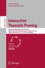 Image for Interactive Theorem Proving : 5th International Conference, ITP 2014, Held as Part of the Vienna Summer of Logic, VSL 2014, Vienna, Austria, July 14-17, 2014, Proceedings