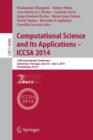 Image for Computational Science and Its Applications - ICCSA 2014 : 14th International Conference, Guimaraes, Portugal, June 30 - July 3, 204, Proceedings, Part II