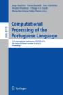 Image for Computational Processing of the Portuguese Language : 11th International Conference, PROPOR 2014, Sao Carlos/SP, Brazil, October 6-8, 2014, Proceedings