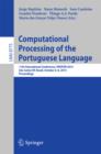 Image for Computational Processing of the Portuguese Language: 11th International Conference, PROPOR 2014, Sao Carlos/SP, Brazil, October 6-8, 2014, Proceedings
