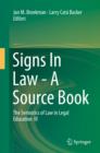 Image for Signs In Law - A Source Book: The Semiotics of Law in Legal Education III