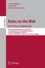 Image for Rules on the Web: From Theory to Applications : 8th International Symposium, RuleML 2014, Co-located with the 21st European Conference on Artificial Intelligence, ECAI 2014, Prague, Czech Republic, Au