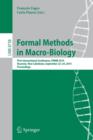 Image for Formal Methods in Macro-Biology