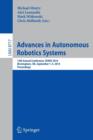 Image for Advances in Autonomous Robotics Systems : 15th Annual Conference, TAROS 2014, Birmingham, UK, September 1-3, 2014. Proceedings