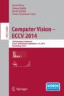 Image for Computer Vision -- ECCV 2014 : 13th European Conference, Zurich, Switzerland, September 6-12, 2014, Proceedings, Part I
