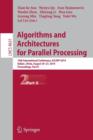 Image for Algorithms and Architectures for Parallel Processing