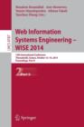 Image for Web Information Systems Engineering -- WISE 2014 : 15th International Conference, Thessaloniki, Greece, October 12-14, 2014, Proceedings, Part II