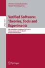 Image for Verified Software: Theories, Tools and Experiments