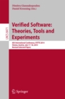 Image for Verified Software: Theories, Tools and Experiments: 6th International Conference, VSTTE 2014, Vienna, Austria, July 17-18, 2014, Revised Selected Papers : 8471