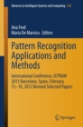 Image for Pattern Recognition Applications and Methods: International Conference, ICPRAM 2013 Barcelona, Spain, February 15-18, 2013 Revised Selected Papers
