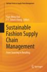 Image for Sustainable Fashion Supply Chain Management: From Sourcing to Retailing : 1