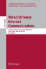 Image for Wired/Wireless Internet Communications : 12th International Conference, WWIC 2014, Paris, France, May 26-28, 2014, Revised Selected Papers