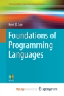 Image for Foundations of Programming Languages