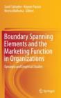 Image for Boundary spanning elements and the marketing function in organizations  : concepts and empirical studies