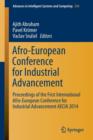 Image for Afro-European Conference for Industrial Advancement : Proceedings of the First International Afro-European Conference for Industrial Advancement AECIA 2014