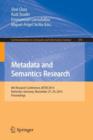 Image for Metadata and Semantics Research : 8th Research Conference, MTSR 2014, Karlsruhe, Germany, November 27-29, 2014, Proceedings
