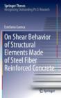 Image for On Shear Behavior of Structural Elements Made of Steel Fiber Reinforced Concrete