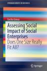 Image for Assessing Social Impact of Social Enterprises : Does One Size Really Fit All?