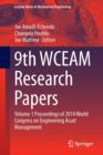 Image for 9th WCEAM Research Papers : Volume 1 Proceedings of 2014 World Congress on Engineering Asset Management