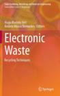Image for Electronic waste  : recycling techniques