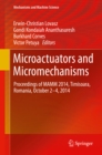 Image for Microactuators and Micromechanisms: Proceedings of MAMM 2014, Timisoara, Romania, October 2-4, 2014
