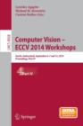 Image for Computer Vision - ECCV 2014 Workshops