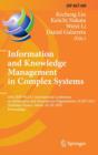 Image for Information and Knowledge Management in Complex Systems