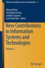 Image for New Contributions in Information Systems and Technologies : Volume 2