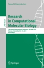 Image for Research in Computational Molecular Biology: 19th Annual International Conference, RECOMB 2015, Warsaw, Poland, April 12-15, 2015, Proceedings
