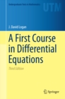 Image for A first course in differential equations
