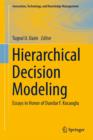 Image for Hierarchical Decision Modeling