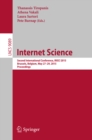 Image for Internet Science: Second International Conference, INSCI 2015, Brussels, Belgium, May 27-29, 2015, Proceedings : 9089